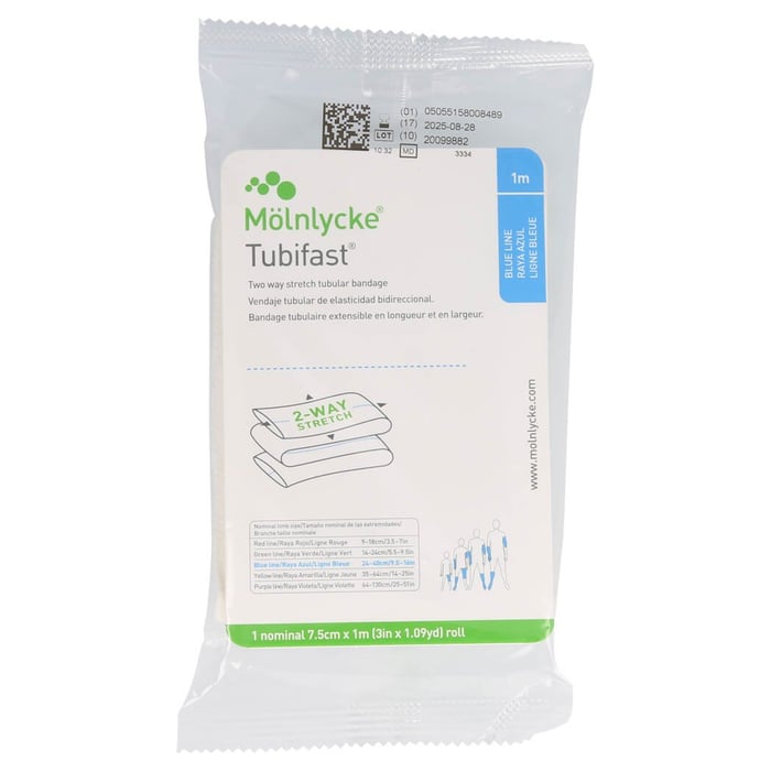 Tubifast 2-Way Stretch 7,5 cmx1 m blau