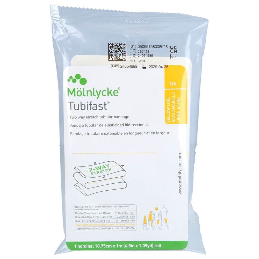 Tubifast 2-Way Stretch 10,75 cmx1 m gelb
