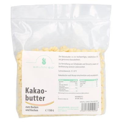 Kakaobutter zum Backen