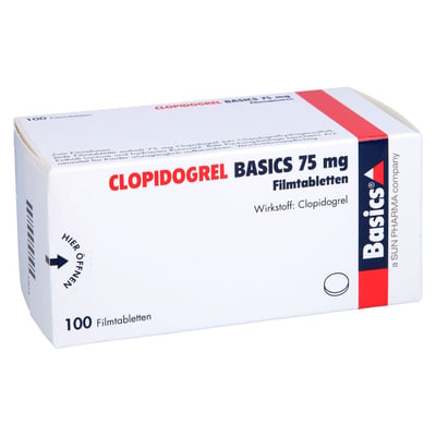 Clopidogrel Basics 75 mg Filmtabletten Produktbild 1