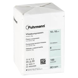 Vlieskompressen unsteril 10x10 cm 6lagig