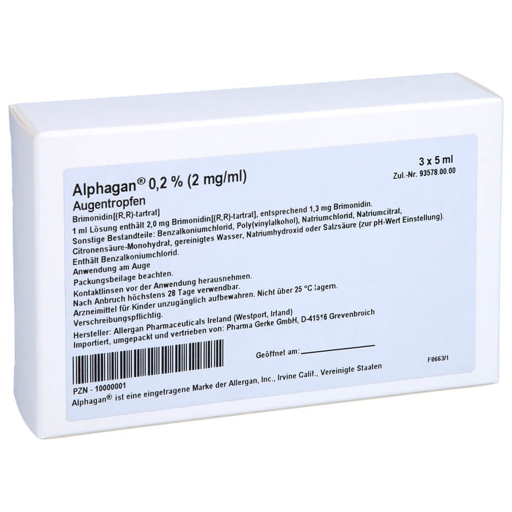 Alphagan 0,2 % m/V (2 mg/ml)