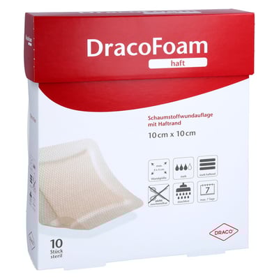 Dracofoam Haft Schaumstoff Wundaufl.10x10 cm