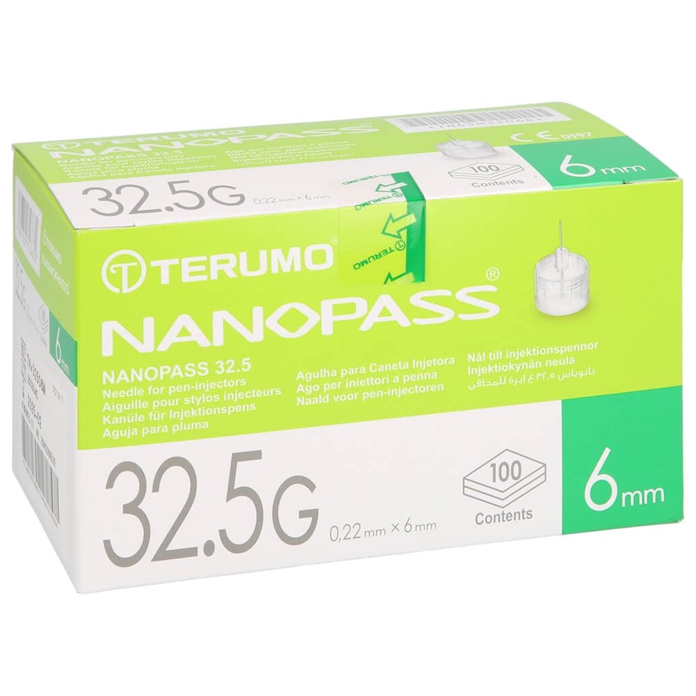 Terumo Nanopass 32,5 Pen Kanüle 0,22x6 mm
