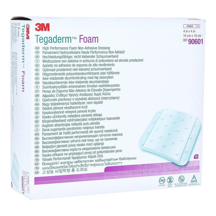 Tegaderm 3m Foam n.klebend 10x10 cm 90601