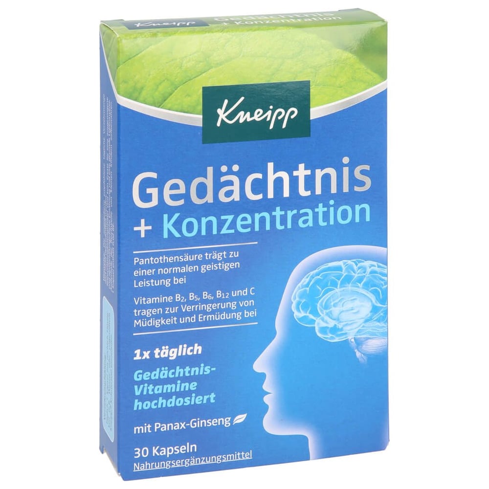 Kneipp Gedächtnis + Konzentration Kapseln