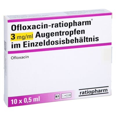 Ofloxacin-ratiopharm 3mg/ml ATR Einzeldosis