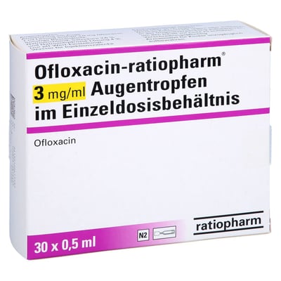 Ofloxacin-ratiopharm 3mg/ml ATR Einzeldosis
