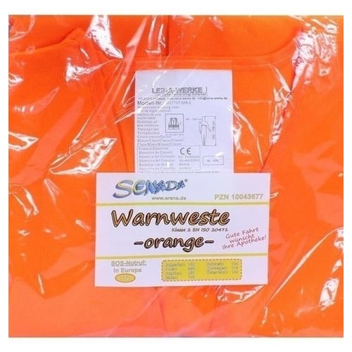 Senada Warnweste orange im Beutel