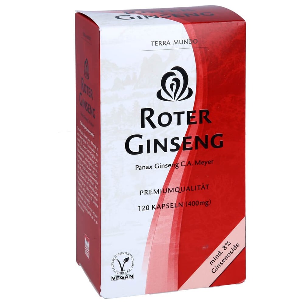 Roter Ginseng 400mg 8% von Terra Mundo