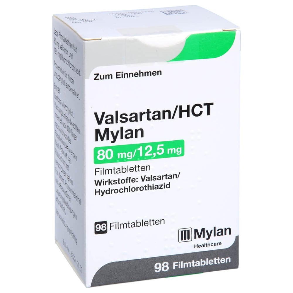 Valsartan/HCT Mylan 80 mg/12,5 mg