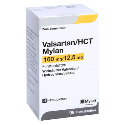 Valsartan/HCT Mylan 160 mg/12,5 mg