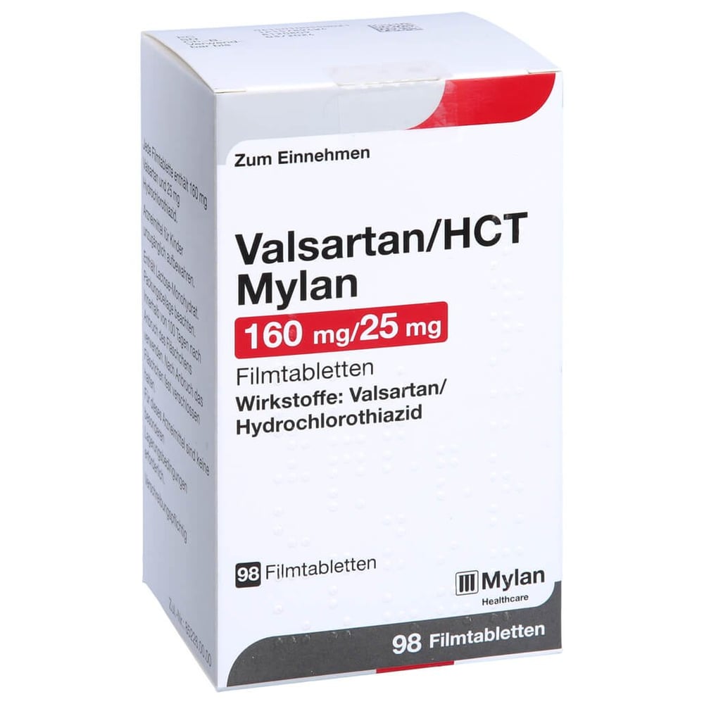 Valsartan/HCT Mylan 160 mg/25 mg