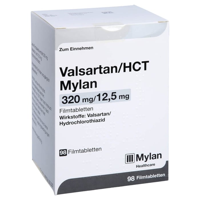 Valsartan/HCT Mylan 320mg/12,5mg
