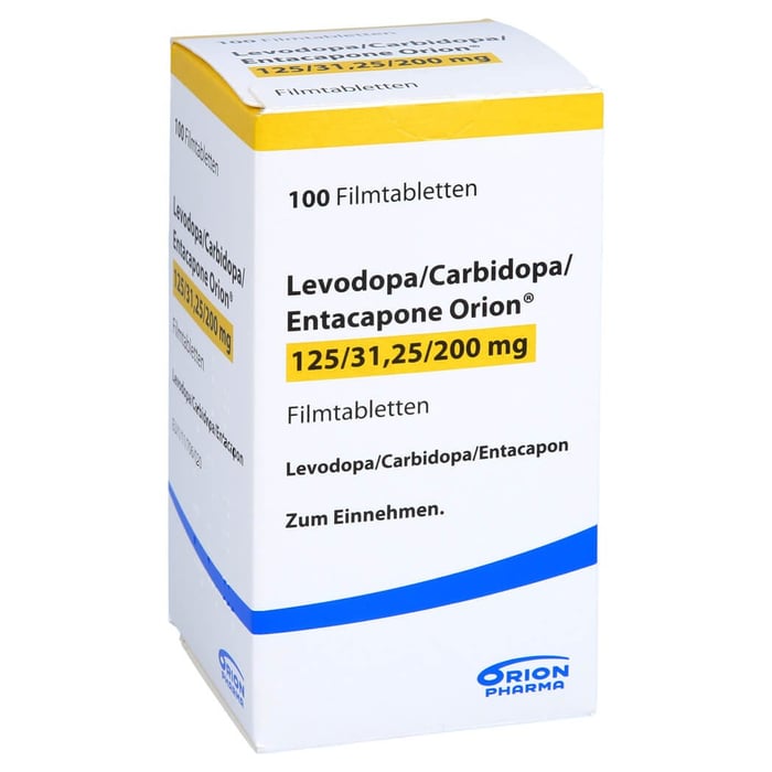 Levodopa/Carbidopa/Entacapone Orion 125mg/31,25mg/200mg