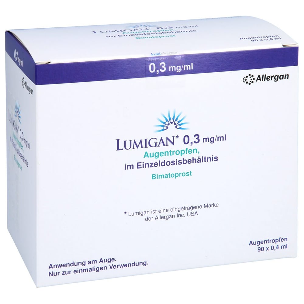 Lumigan 0.3mg/ml Augentropfen im Einzeldosisbeh.