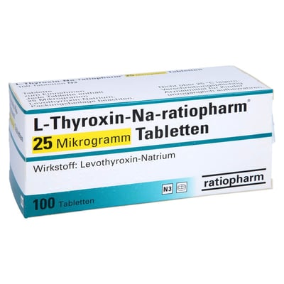 L-Thyroxin-Na-ratiopharm 25 Mikrogramm