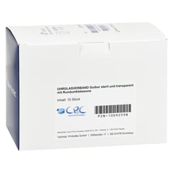 Uhrglasverband steril transparent m.Rundumkleb.