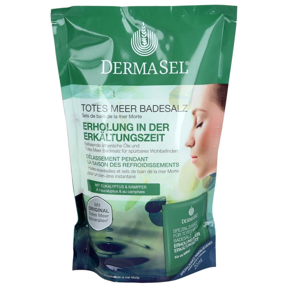 Dermasel Totes Meer Badesalz+Erkältungszeit Spa
