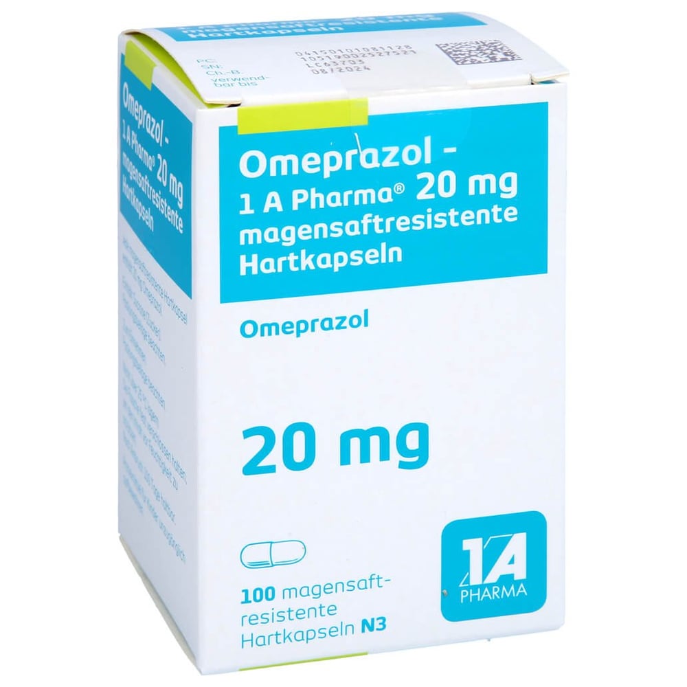 Omeprazol-1 A Pharma 20mg magensaftresis.Hartkaps.