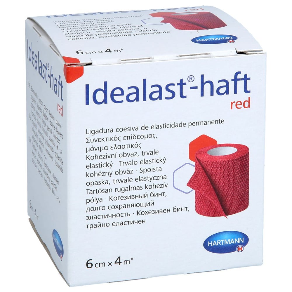Idealast-haft color Binde 6cmx4m rot