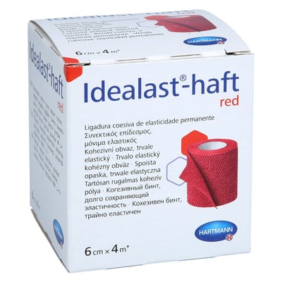 Idealast-haft color Binde 6cmx4m rot