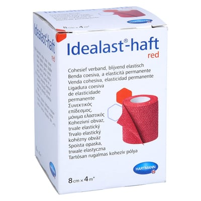 Idealast-haft color Binde 8cmx4m rot