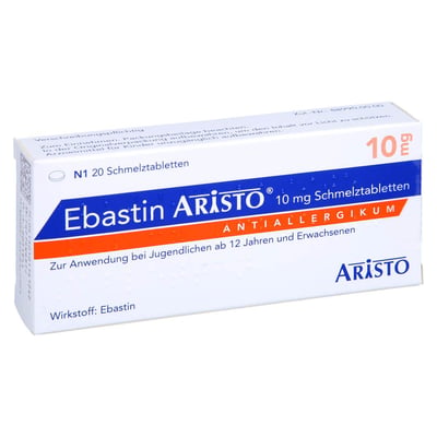 Ebastin Aristo 10 mg Schmelztabletten Produktbild 1