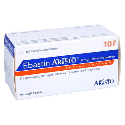 Ebastin Aristo 10 mg Schmelztabletten Produktbild 1