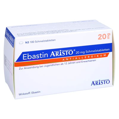 Ebastin Aristo 20 mg Schmelztabletten