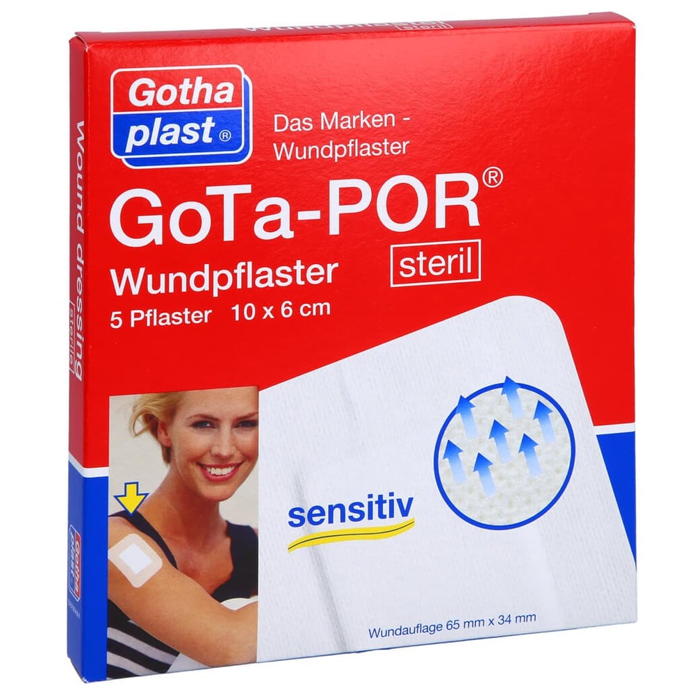 Gota-por Wundpflaster Steril 60x100 mm
