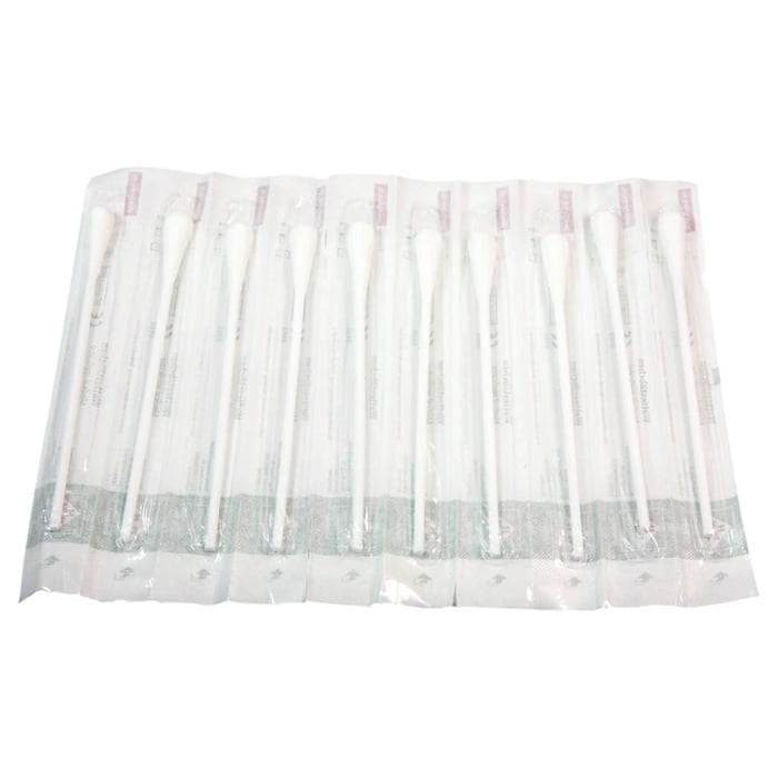 Wattestäbchen Kunststoff kleiner Kopf 15 cm steril