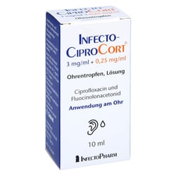 InfectoCiproCort 3 mg/ml+0,25 mg/ml