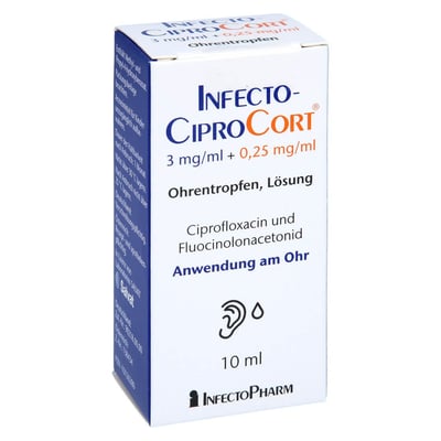 InfectoCiproCort 3 mg/ml+0,25 mg/ml