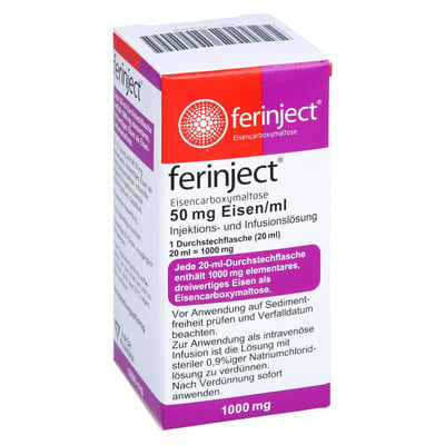 Ferinject 50 mg Eisen/ml Produktbild 1