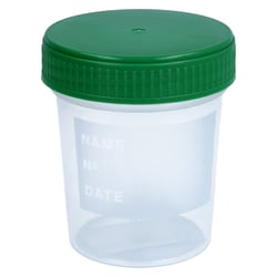 Urinbecher beschr. 120 ml gradu. Schraubdeckel