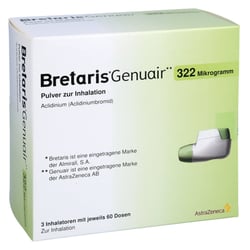 Bretaris Genuair 322 ug Pulver z.Inhalation 3x60ED