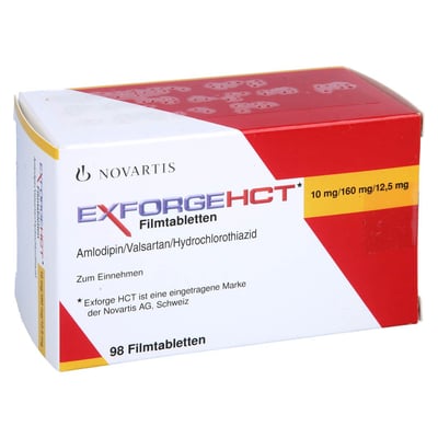 Exforge HCT 10 mg/160 mg/12,5 mg