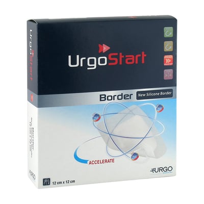 Urgostart Border 12x12 cm Schaumstoffwundverband