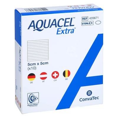 Aquacel Extra 5x5 cm Verband