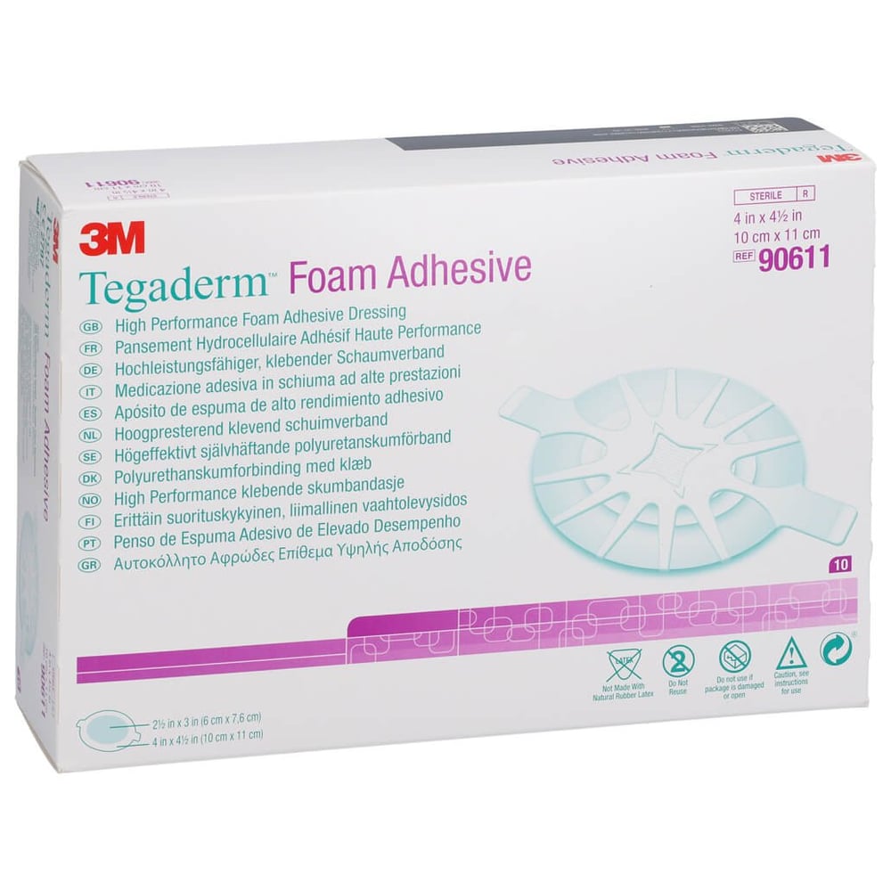 Tegaderm 3m Foam Adh 10x11