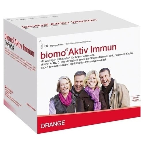 Biomo Aktiv Immun Trinkflasche +Tab.30-Tages-Kombi