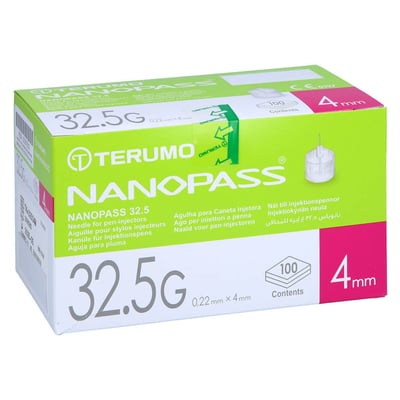 NANOPASS 32,5 Pen Kanüle 32,5 G 0,22x4 mm