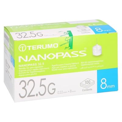 NANOPASS 32,5 Pen Kanüle 32,5 G 0,22x8 mm
