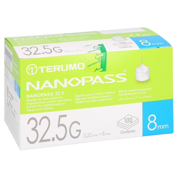 NANOPASS 32,5 Pen Kanüle 32,5 G 0,22x8 mm