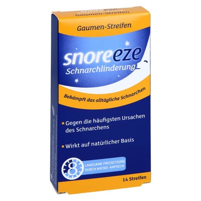 Snoreeze Schnarchlinderung Gaumenstreifen