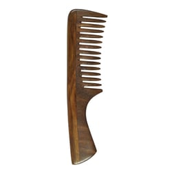 Griffkamm Rosenholz 19 cm Golddachs