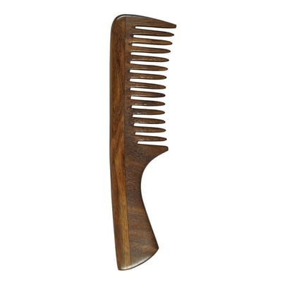 Griffkamm Rosenholz 19 cm Golddachs Produktbild 1