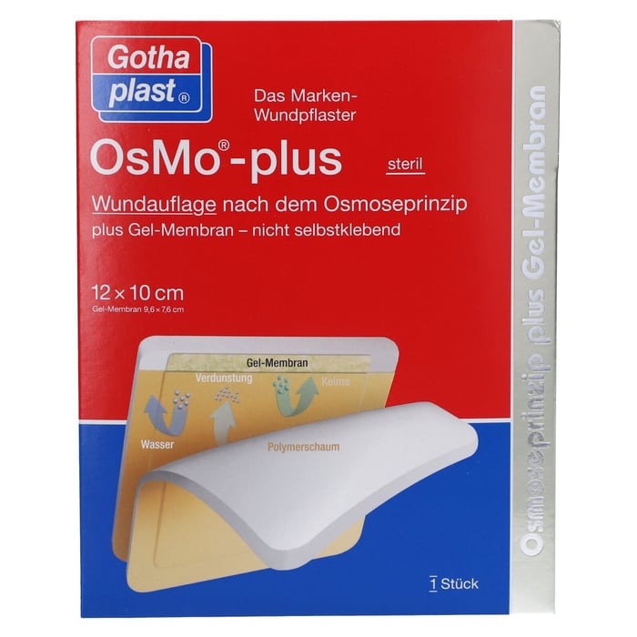 Osmo-plus Wundauflage steril 12x10 cm Produktbild 1