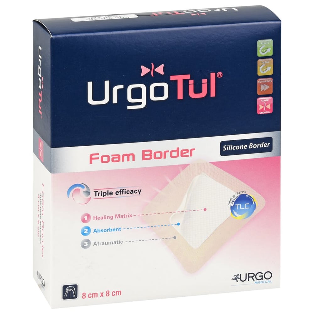 Urgotül Foam Border 8x8cm